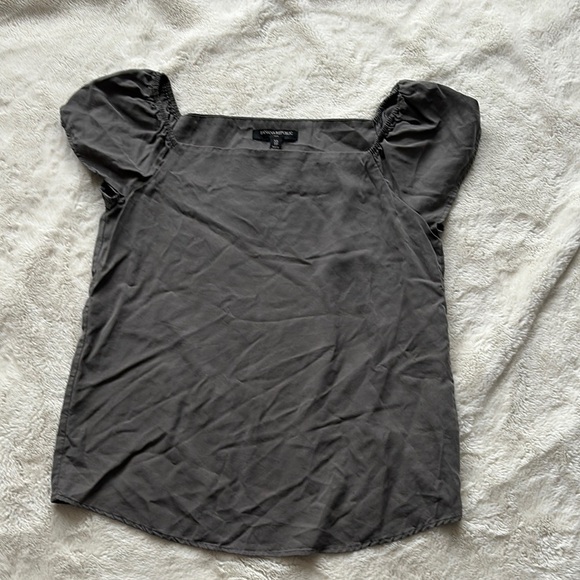 Banana Republic Puff Sleeve Square Neck Top Size XS | 100% Lyocell | Soft - Picture 1 of 5